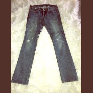 William Rast Destroyed Denim Jeans Sz 29